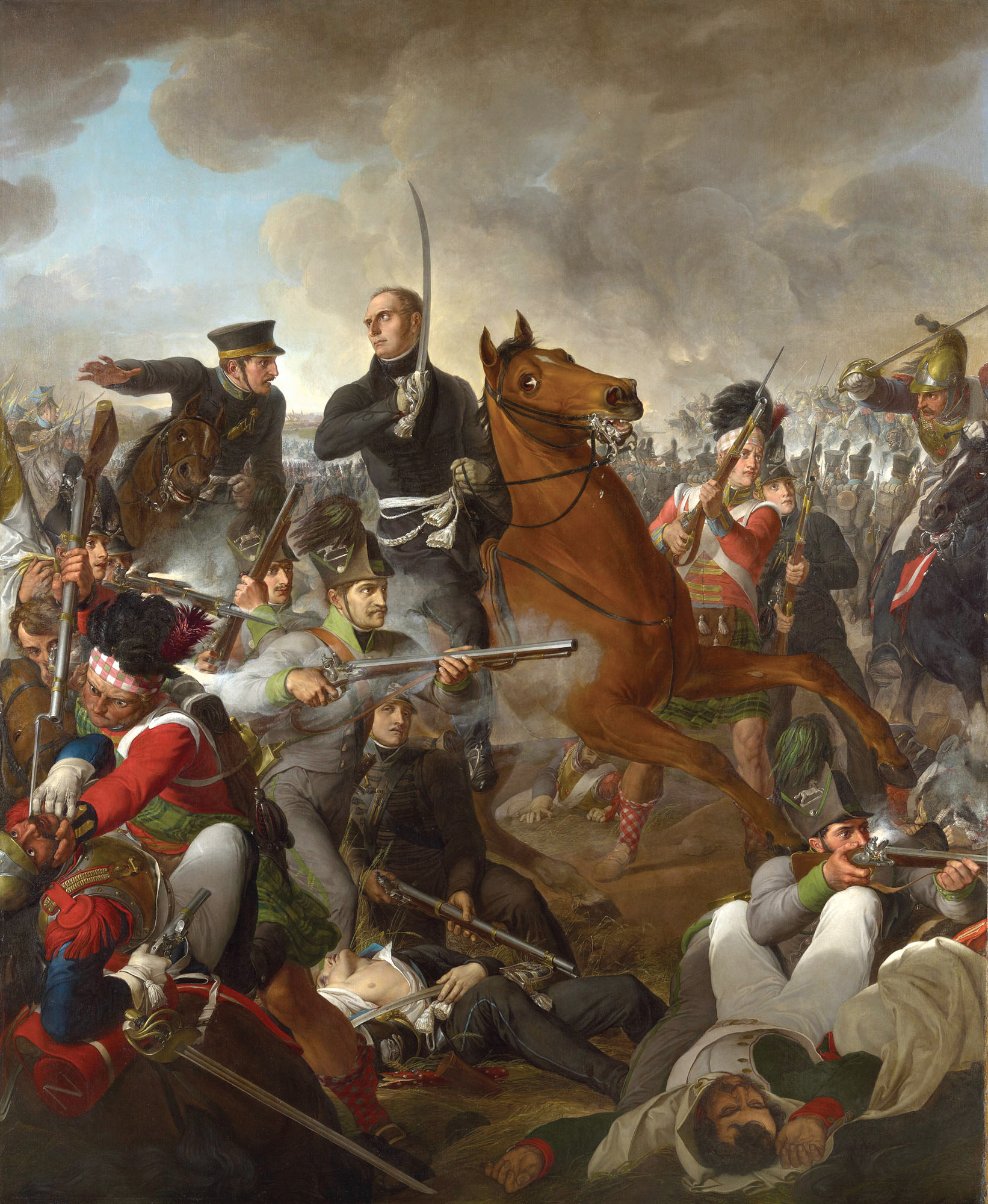 At Quatre Bras, Duke Frederick William of Brunswick was killed by a gunshot shortly after leading a charge. Marshal Ney's hesitation in pressing the French attack at Quatre Bras allowed the Duke of Wellington ample time to hurry forward reinforcements.