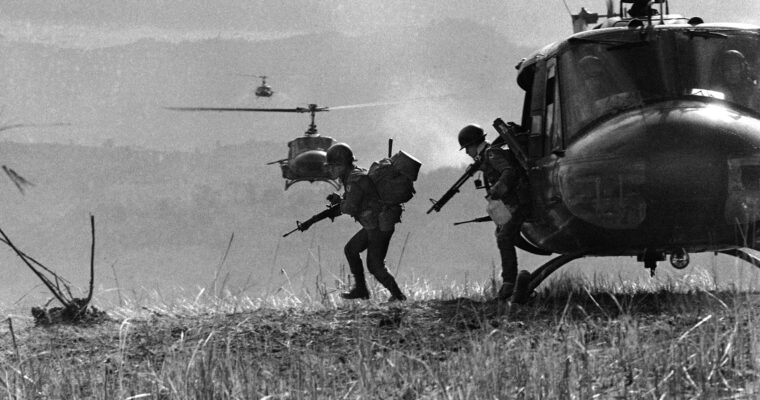 U.S. helicopters not only transported South Vietnamese troops to firebases inside Laos, but also carried them to Tchepone when the armored column stalled on Route 9. The March 6 air assault by elements of the South Vietnamese 1st Infantry Division was the largest helicopter assault of the war.