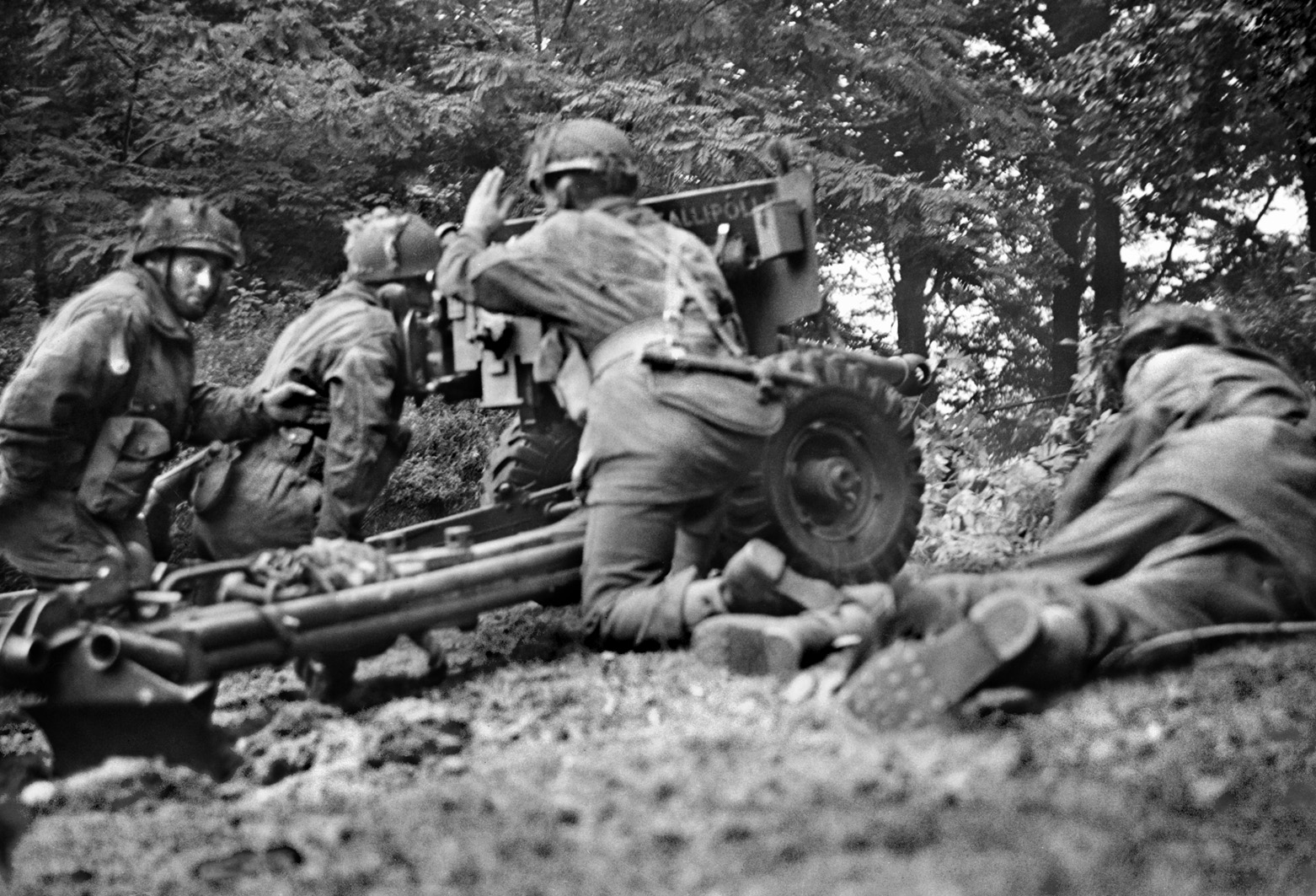 The crew of a British 6-pounder engage German armor on the fourth day of the battle. By that time the main force of the 1st Airborne Division was too weak to reach Lt. Col. John Frost's 2nd Battalion isolated at the bridge.