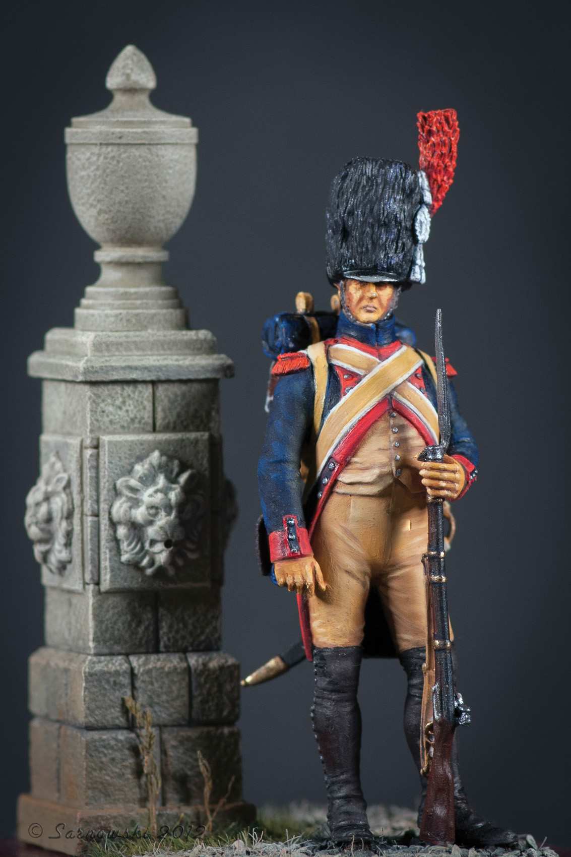 An elite foot gendarme of the Guard.
