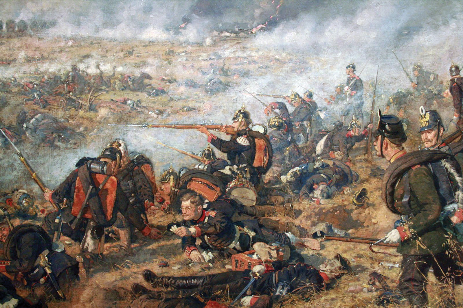 The Prussians suffered heavy casualties on both flanks at Gravelotte-Saint-Privat. The casualties were so high on the Prussian right at Gravelotte where Chief of Staff Helmut von Moltke observed the battle that he initially thought the Prussians had lost the day.