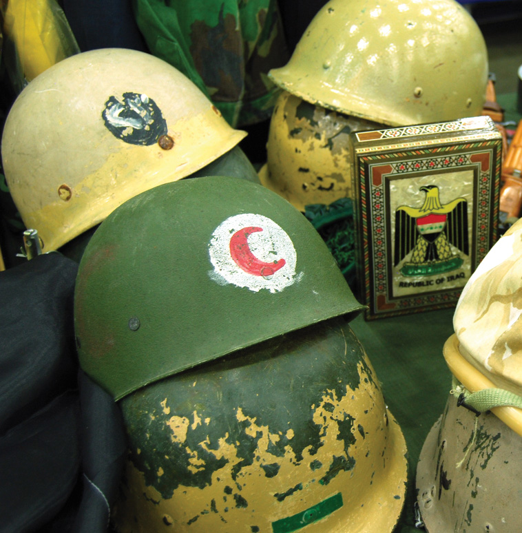 Iraqi helmets offer an affordable alternative to higher priced World War II helmets. 