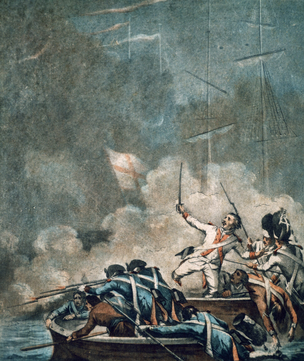 French naval forces fought determined in 1781 to support French-Continental troops fighting the British in Virginia. At the Battle of Cape Henry on March 16, Rear Admiral Charles Rene Destouches’ French fleet won a tactical victory but was compelled to return to Newport, Rhode Island.