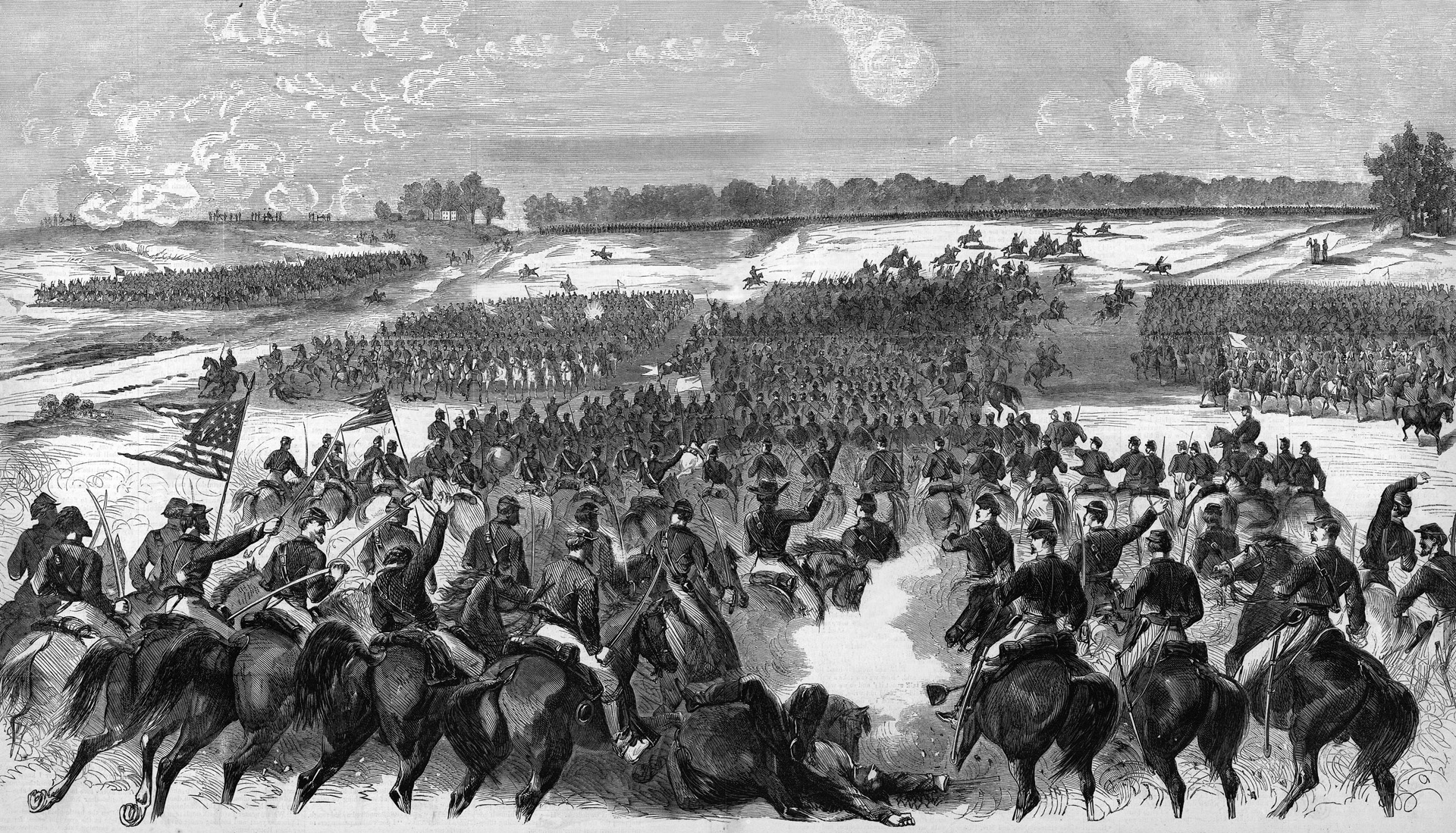 After crossing Beverly Ford before dawn on June 9, 1863, Brig. Gen. John Buford’s reinforced First Division pushed back the Confederate left flank more than a mile.