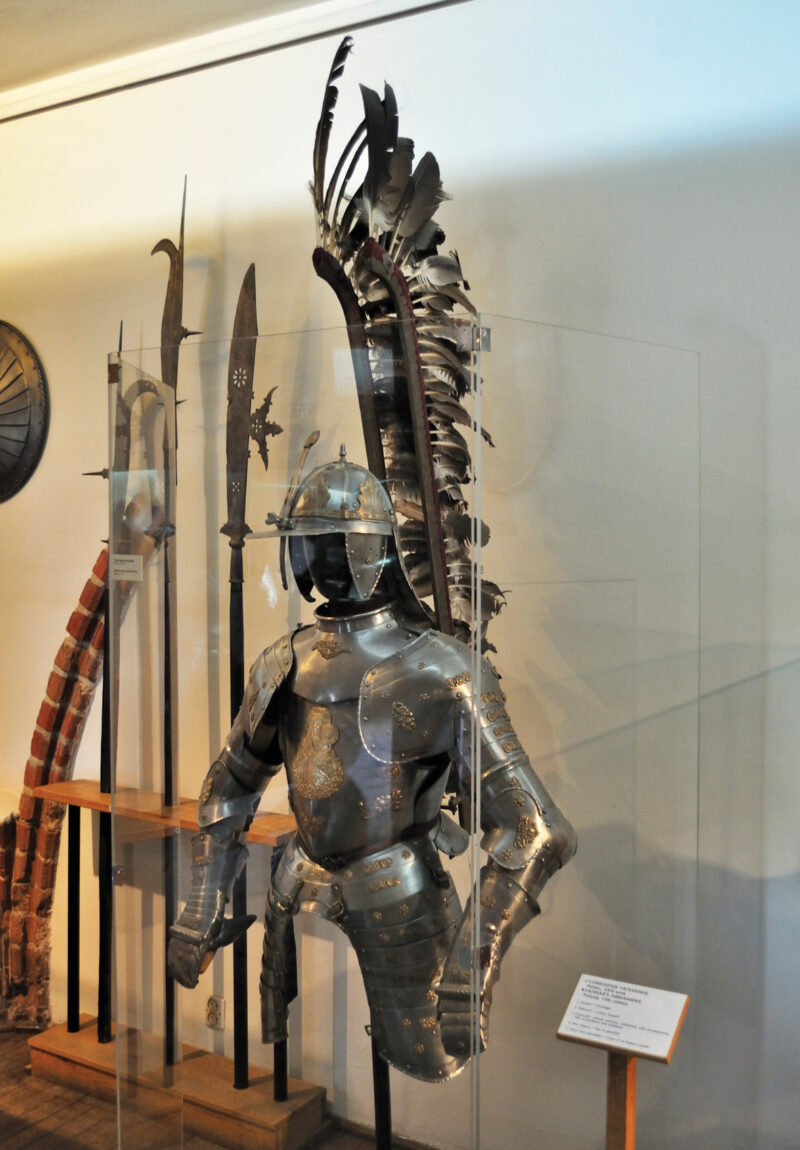 Half-armor of the winged Husaria on display at Poland's Malbork Castle.