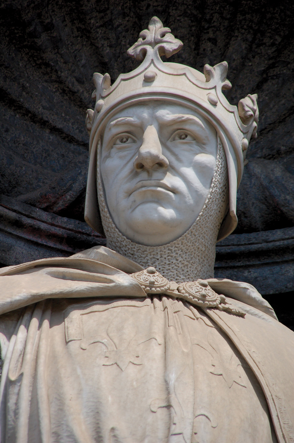 A statue of Charles I of Anjou in Naples. 