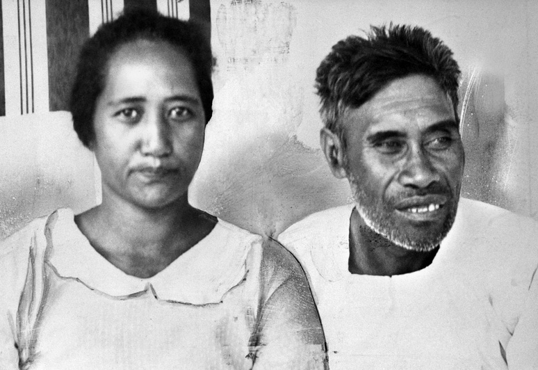 Ella and Benny Kanahele. Benny was shot by the pilot but managed to kill him. 