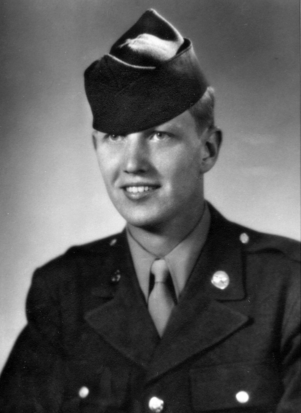 Sergeant Frank Denius, an FO for the 320th FA Battalion. 