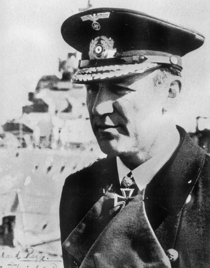 "Quarter-Jew" Vice-Admiral Bernhard Rogge was awarded the Knight’s Cross with oak leaves. Although he had a Jewish grandfather, Rogge received the Deutschblütigkeitserklärung (German Blood Certificate) from Hitler, declaring him to be an Aryan. 