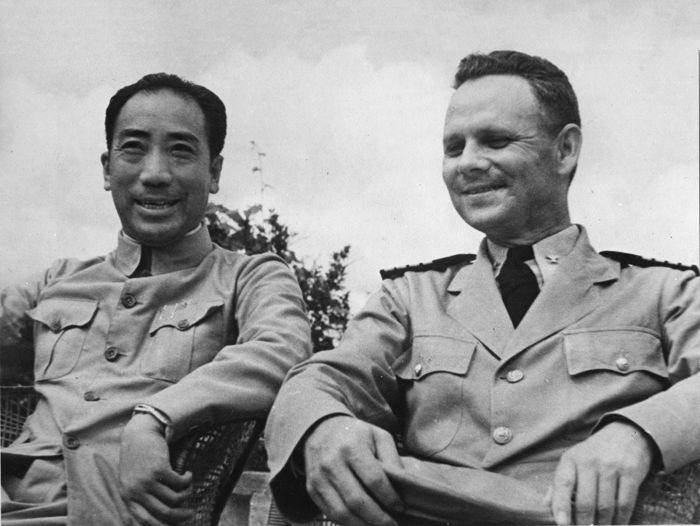 General Dai Li and Captain Milton Miles, Chongqing, Christmas 1942.