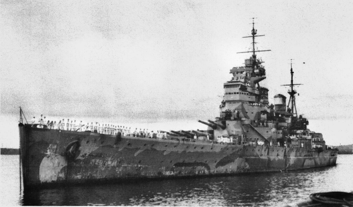 HMS Prince of Wales was completed a month before her engagement with Bismarck when the ship was severely damaged. On December 10, 1941 she was sunk by the Japanese along with HMS Replulse near Singapore on December 9, 1941.