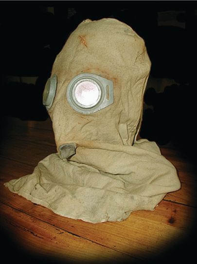 The PH, or smoke hood, was basically a large hood worn over the head, typical of early gas mask technology.  