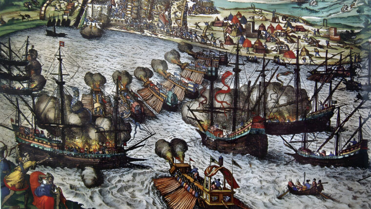 In 1536, Charles retook Tunis from Barbarossa and the Barbary corsairs, capturing 80 enemy ships in the process.