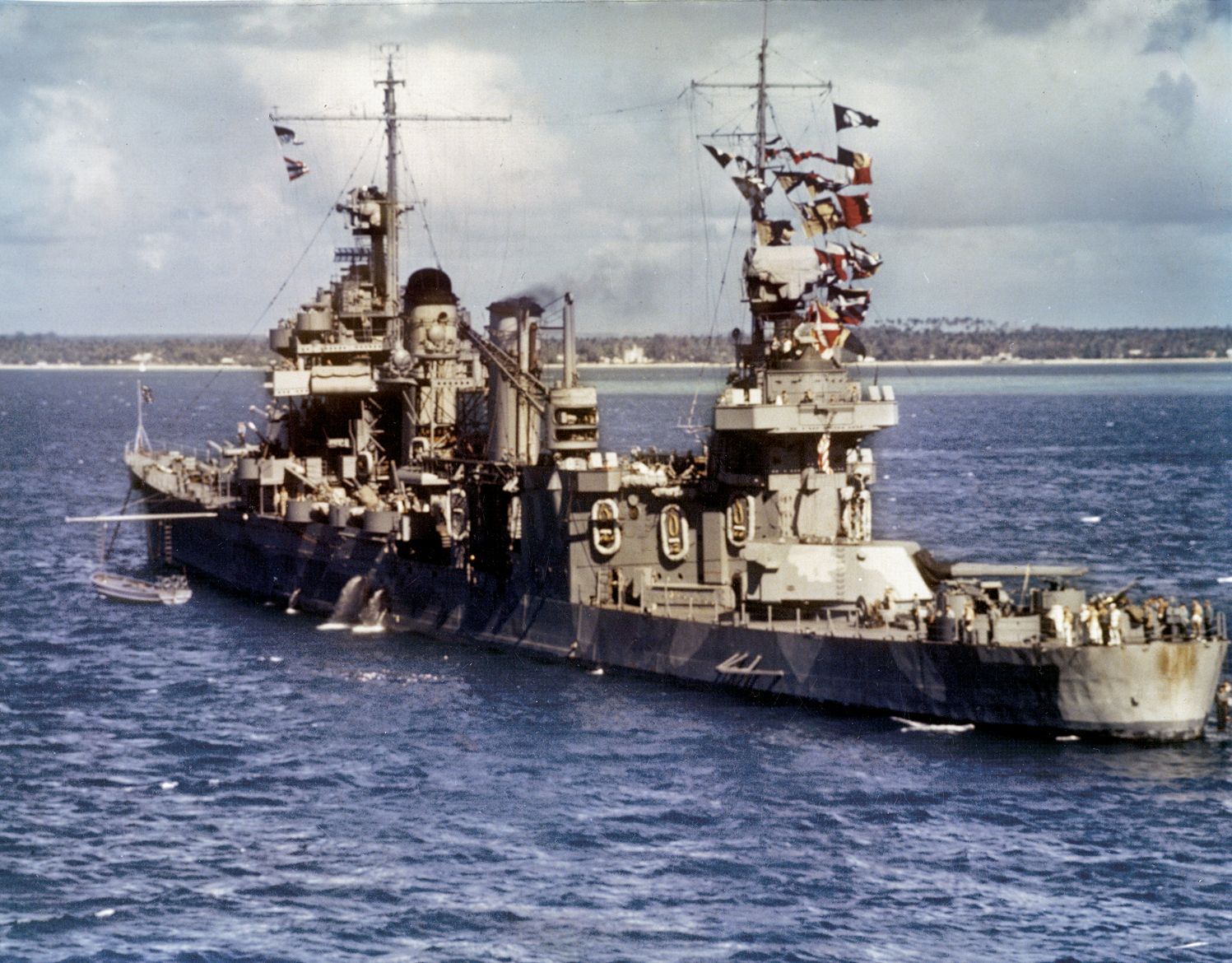 USS Quincy, photographed mere days before the battle.