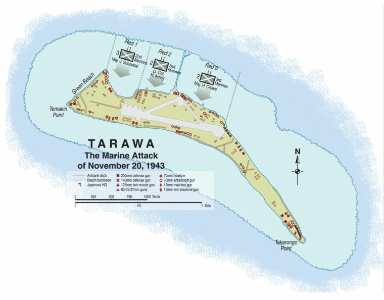 The islet of Betio, about half the size of New York City’s Central Park, is the largest of the landmasses comprising Tarawa Atoll.