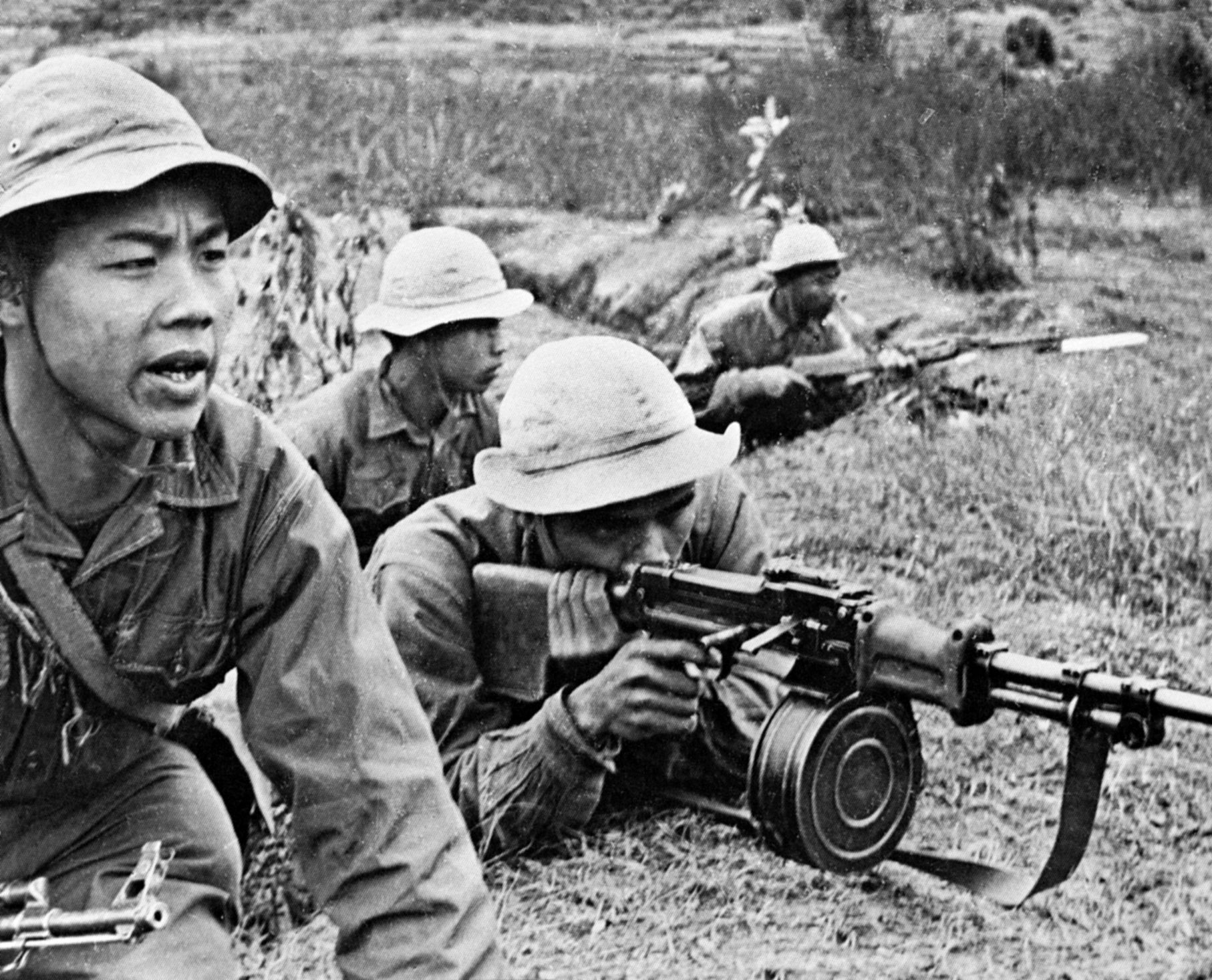 Well-trained North Vietnamese forces preferred to launch assaults on U.S. Marine positions at night. 
