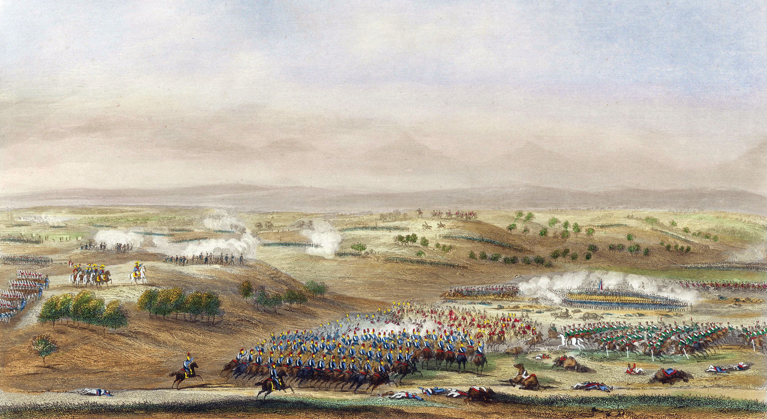 In the final phase of the battle, French infantry in squares inflicted heavy losses on the attacking Anglo-Spanish cavalry. It was the only French success of the day. 