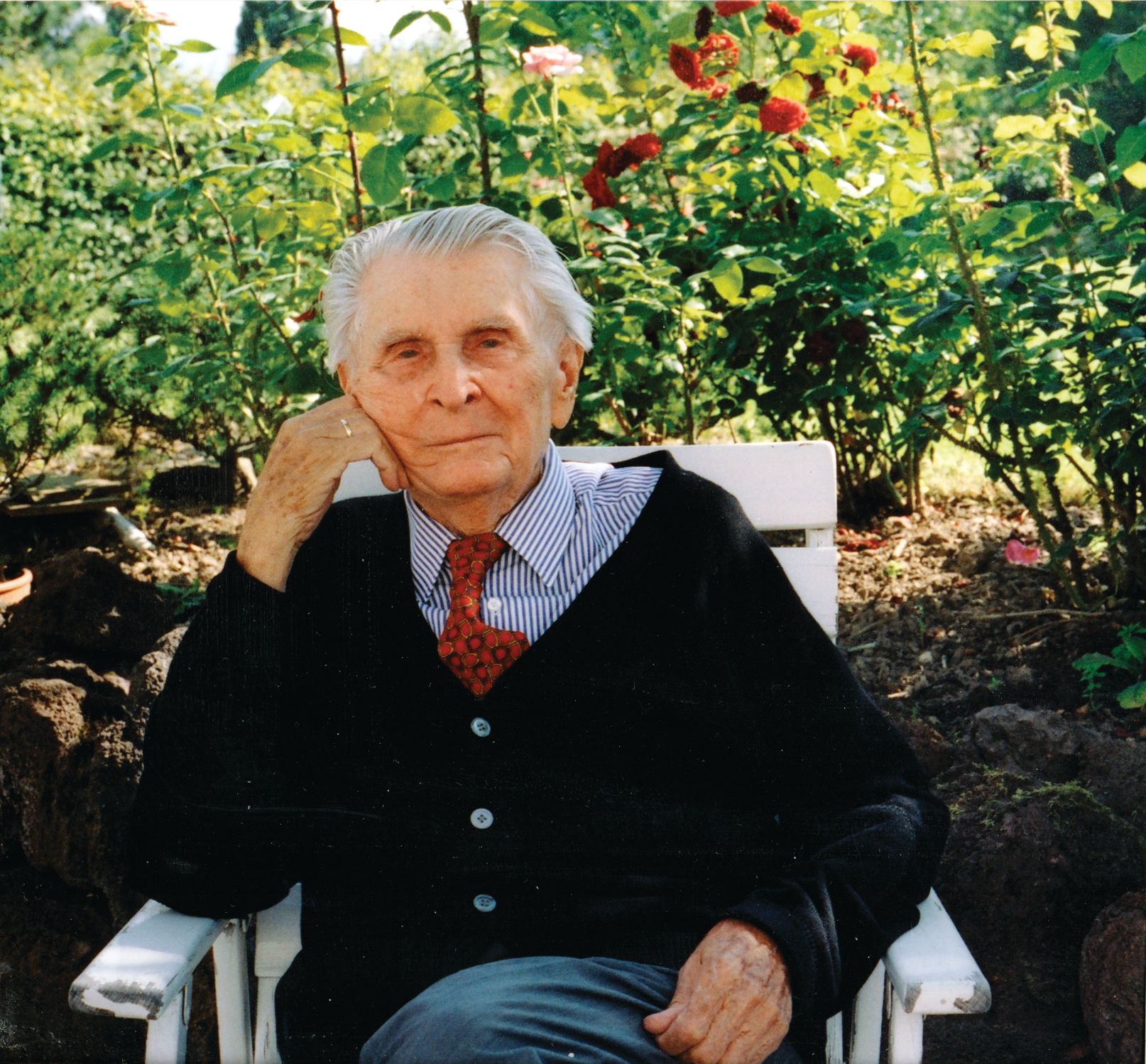 Erwin Wickert as photographed by the author in 2001.