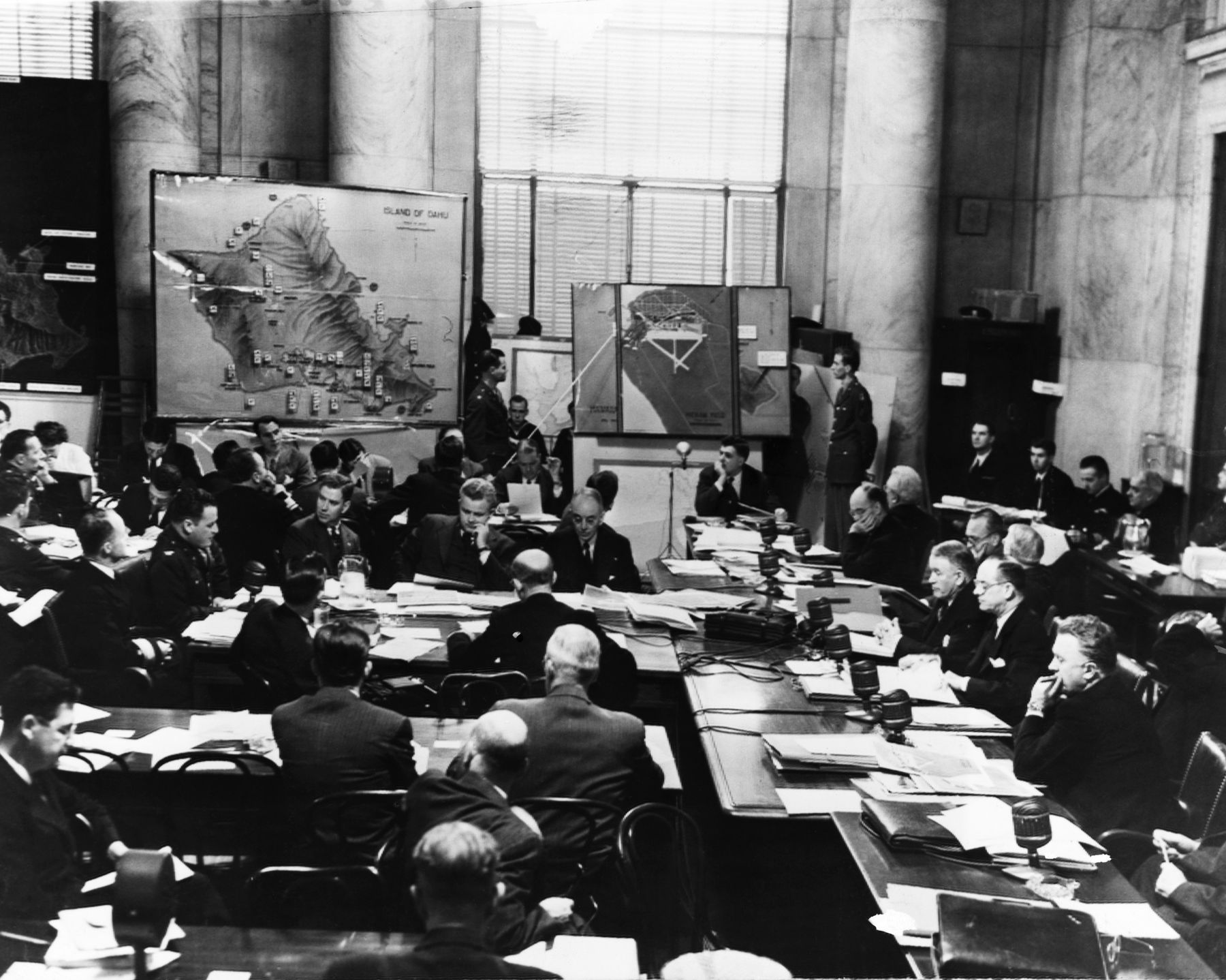 The Pearl Harbor hearings opened in Washington, D.C., on November 15, 1945. 