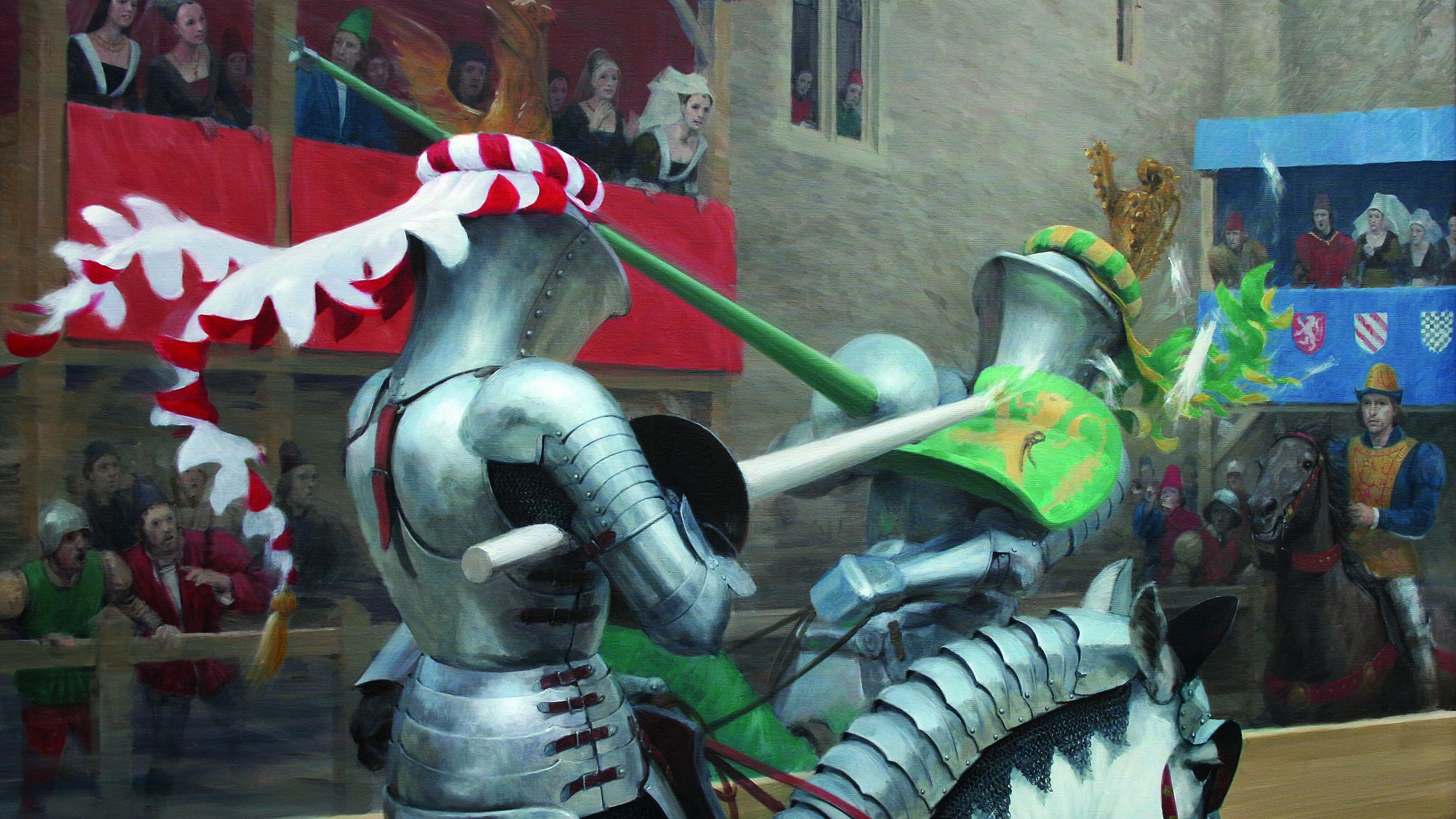 medieval art knight joust