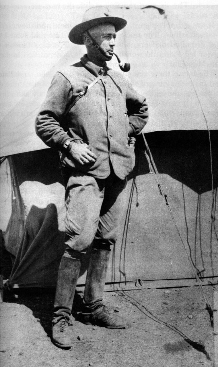 A dashing Lieutenant George S. Patton of the 8th U.S. Cavalry on duty in northern Mexico, May 1916.