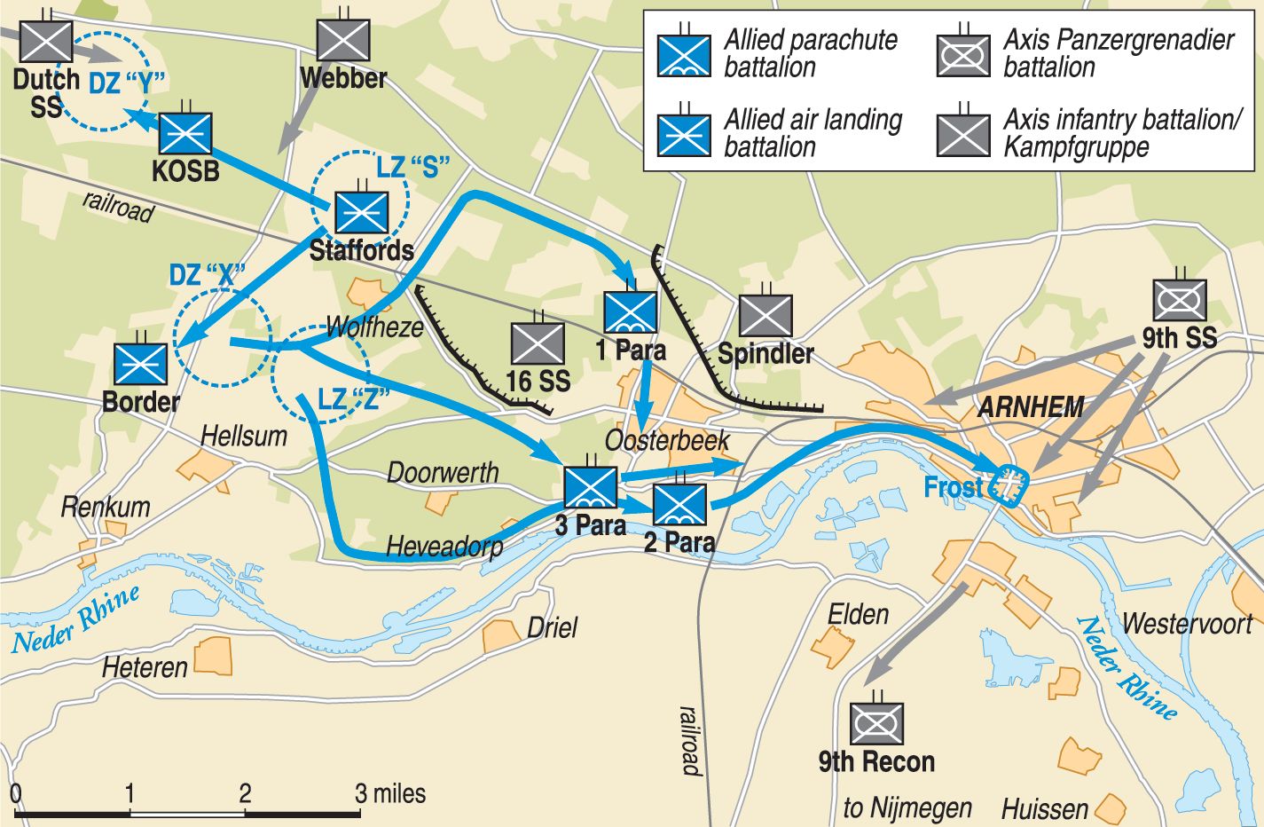 Isolated from the main body of the 1st Airborne Division, the British paras holding the south end of the bridge at Arnhem were seriously low on ammunition and other supplies within hours of reaching the town.