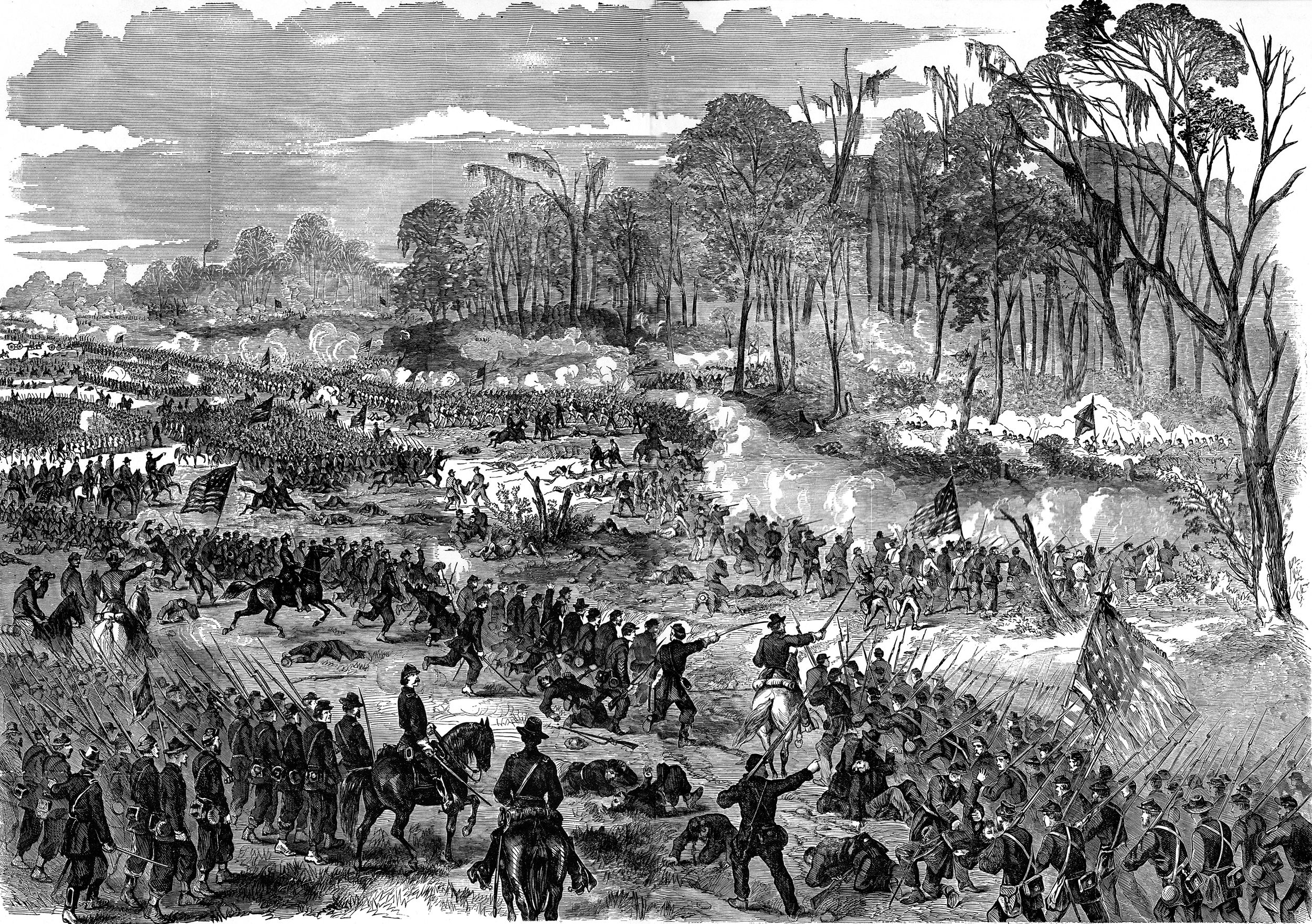 Grant plugged a breach in the Union center made by Bowen's counterattacking Confederates, and then he organized a counterattack that swept the Confederates from the field. The following day the Union army won another victory at Big Black River that further depleted Pemberton’s ranks