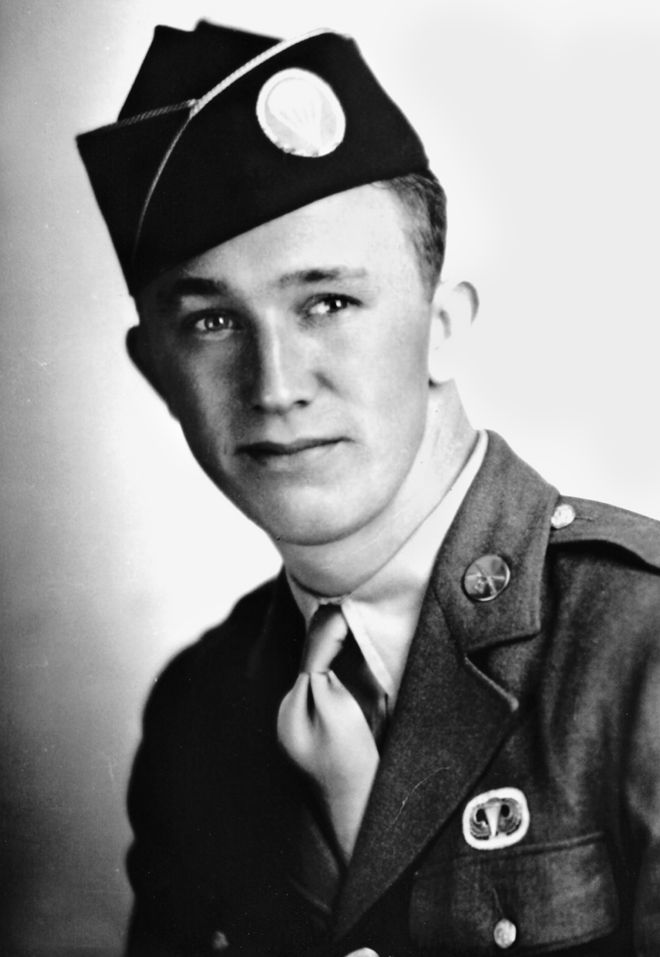 Burton “Pat” Christenson, paratrooper, poet, and artist.