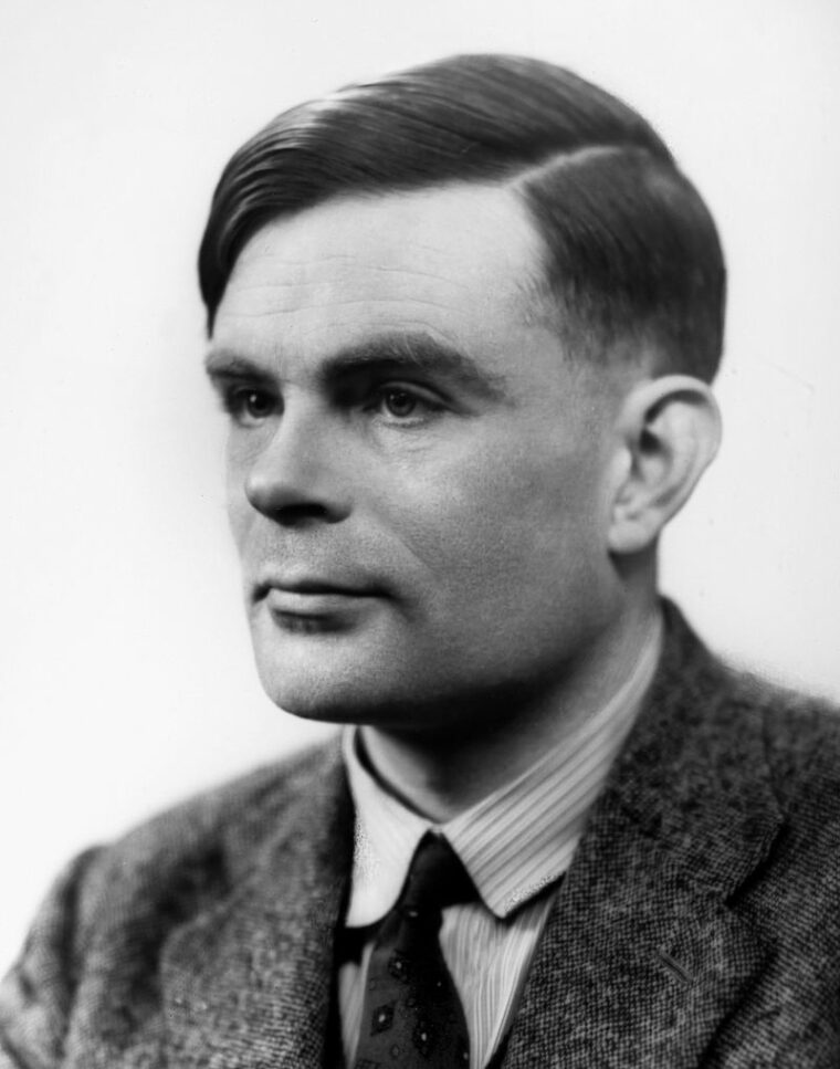 British mathematician and cryptanalyst Alan Turing, who spearheaded efforts to break the German naval code, pictured in 1951.