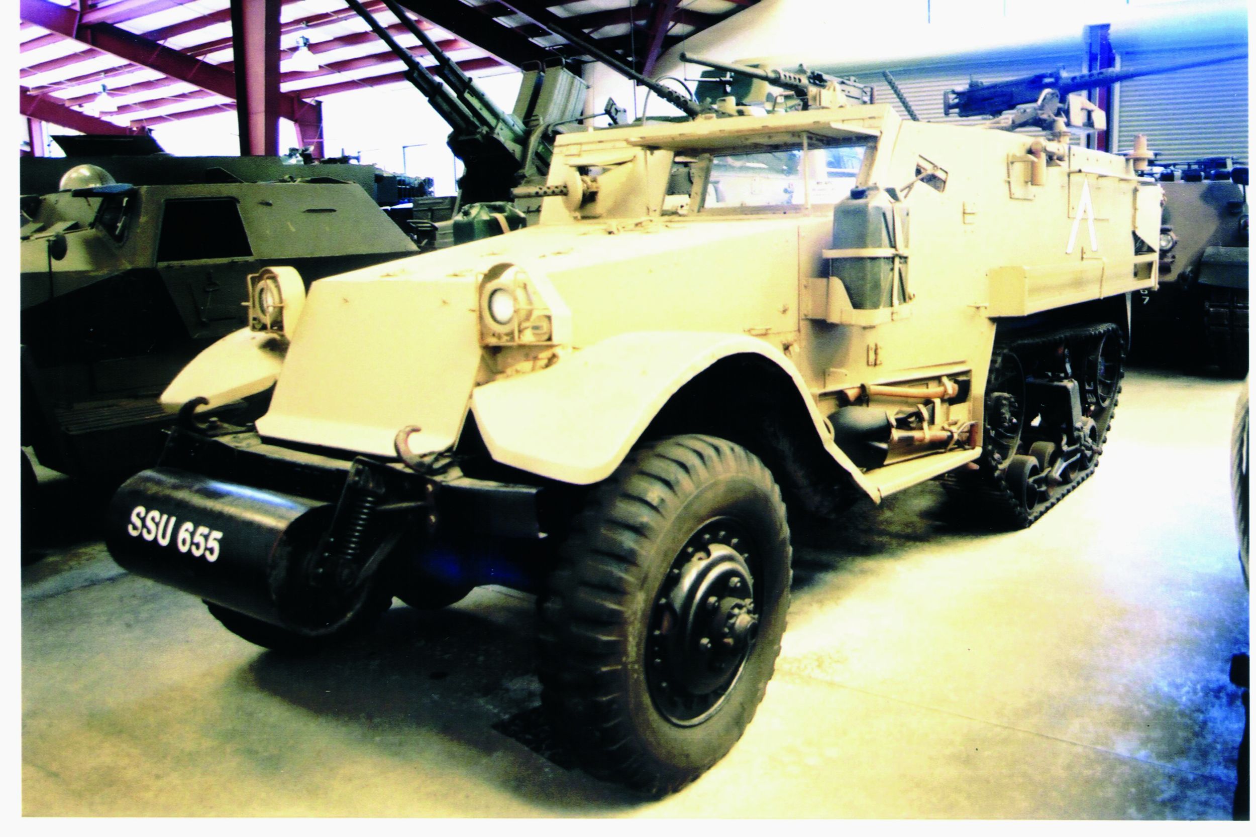 A 1975 Israeli APC (armored personnel carrier).