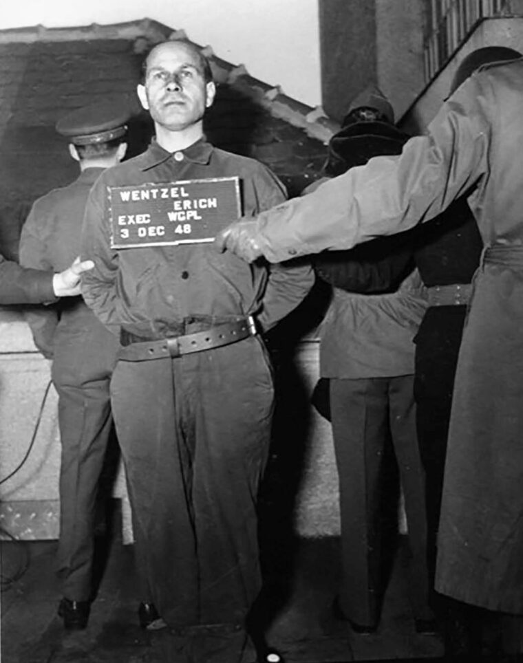 Eric Wentzel, the officer in charge of the column of prisoners, was executed on December 3, 1948.