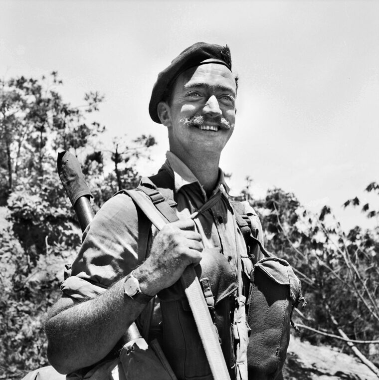 An unidentified soldier from the 3rd Battalion Royal Australian Regiment, part of the U.K.’s 27 Commonwealth Brigade in Korea. The U.S. Army’s 89th Medium Tank Battalion, part of 72nd Combat Engineer Battalion of the 90th Field Artillery Battalion, was attached in support to the Commonwealth Brigade.