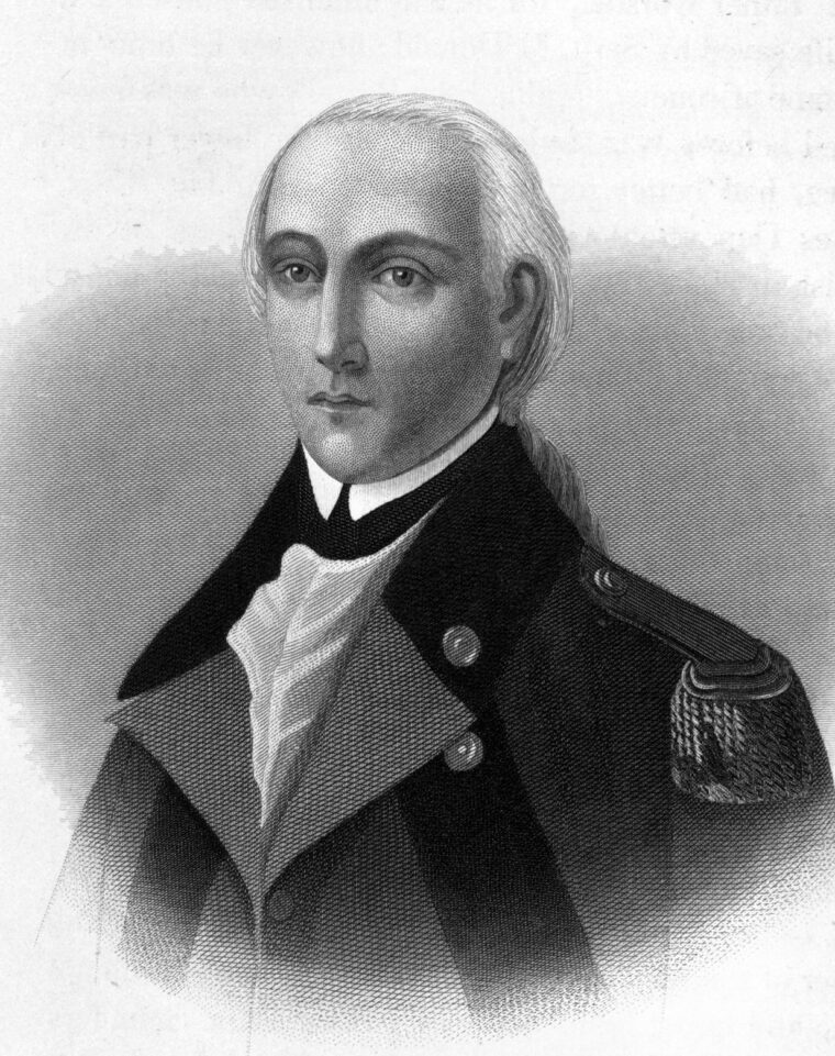 Abraham de Peyster, the Loyalist commander of the Kings American Regiment, served as Major Ferguson’s second in command. 