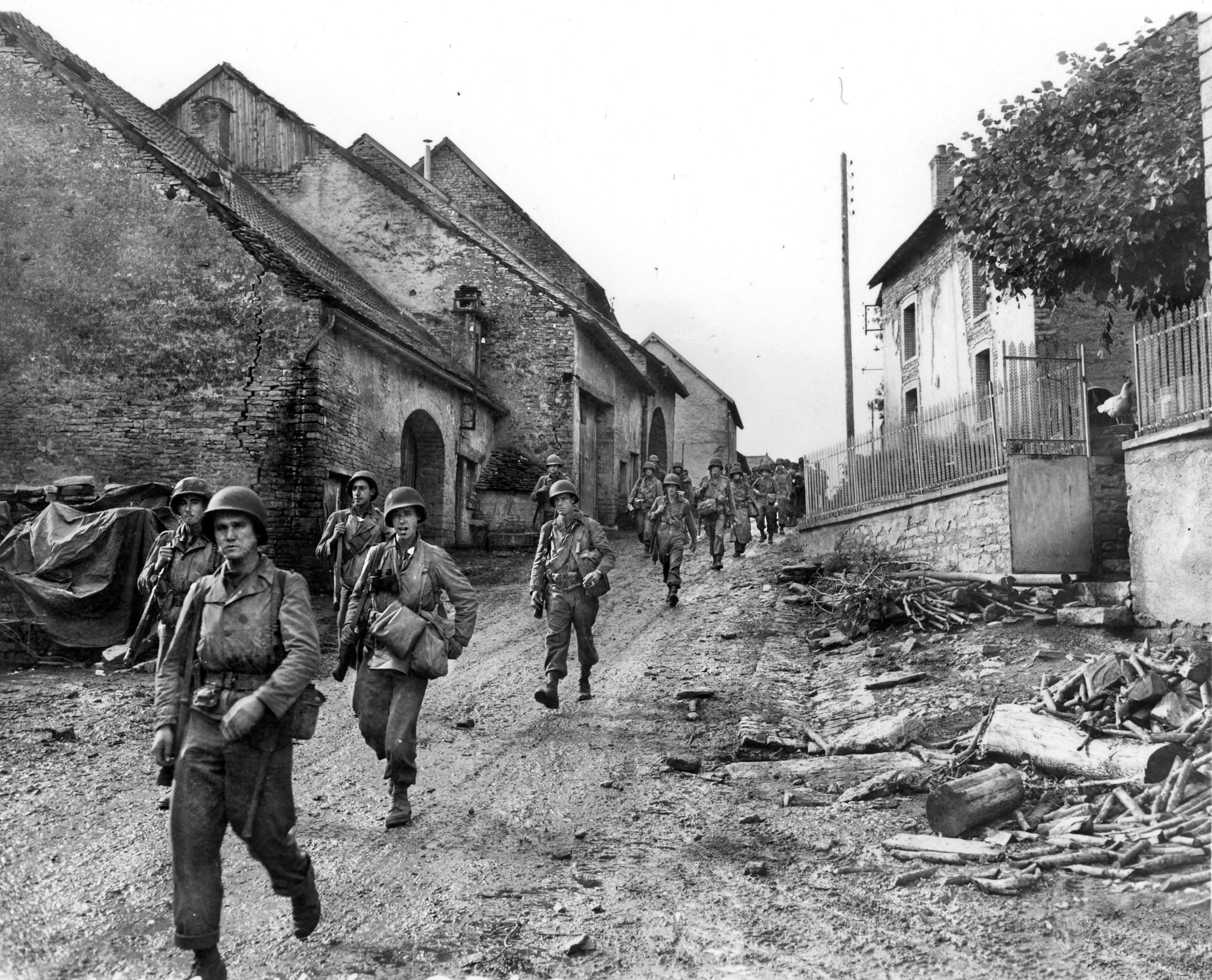 After landing at St. Tropez, members of the 3rd Division advanced swiftly northward, ultimately driving the enemy back across the German border and writing a new chapter about courage with each mile.