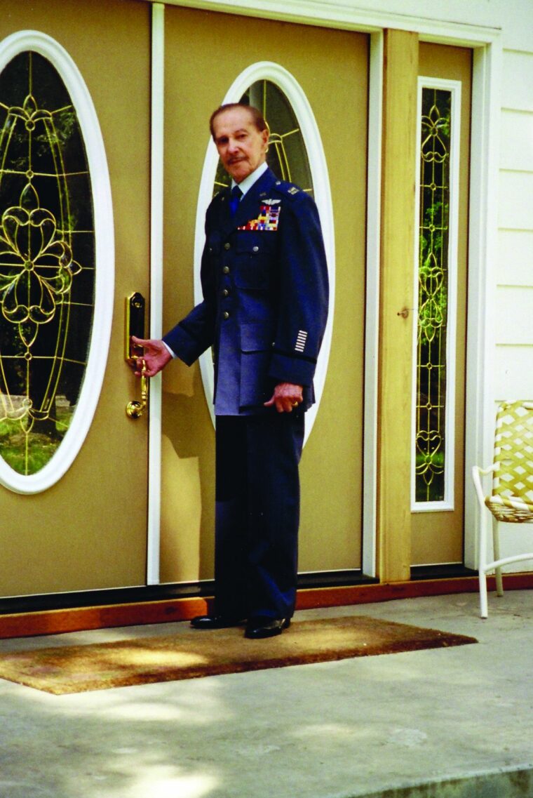 Proudly wearing his postwar U.S. Air Force uniform with the retired rank of captain in 2006, Michael Bibin has often reflected on his perilous World War II experience.