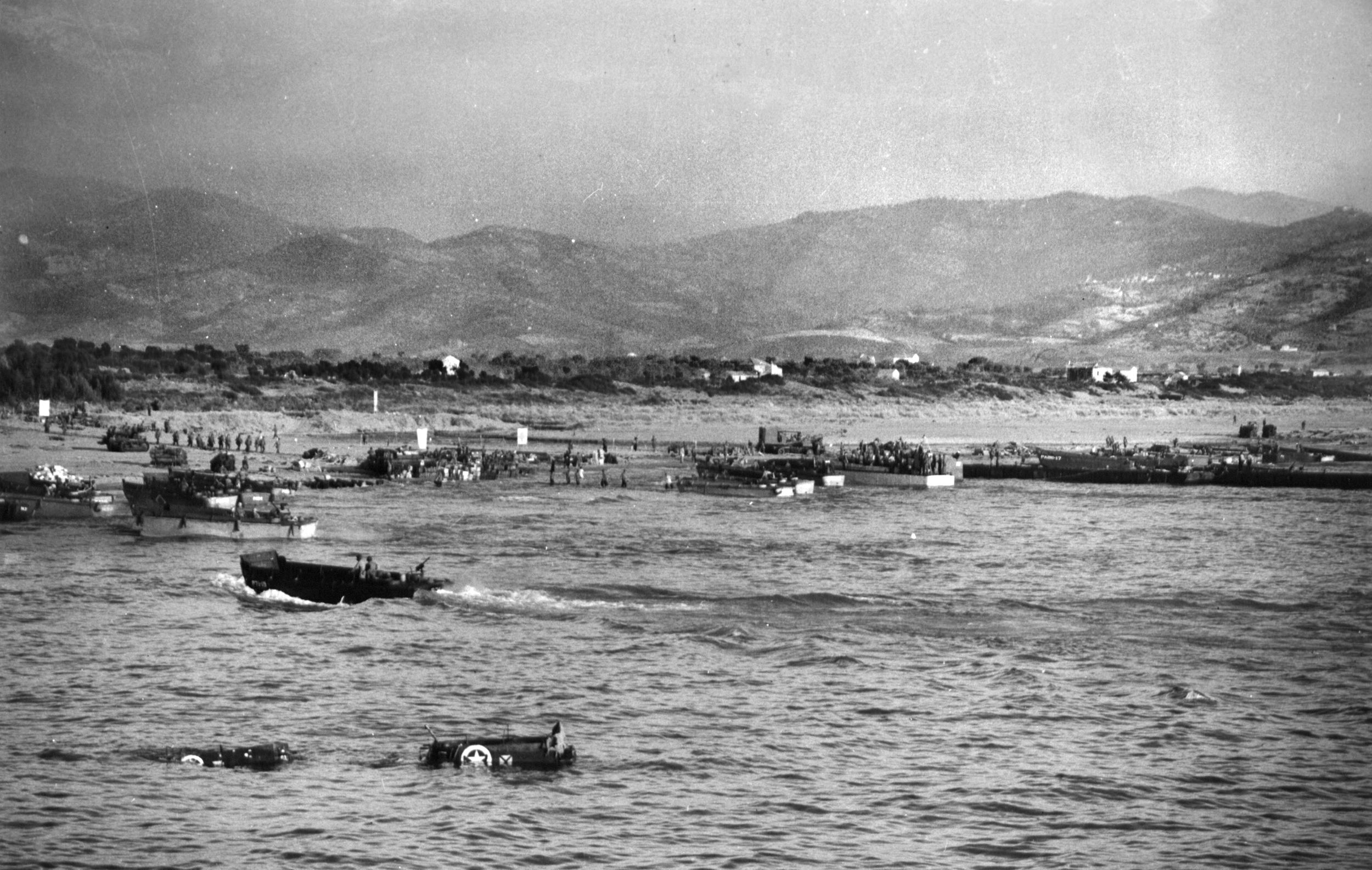 The Germans contested the Salerno landings vigorously, prompting Allied commanders to order the 82nd Airborne Division (504th PIR and 505th PIR) to jump in as reinforcements. Elements of the 509th Parachute Infantry Battalion were inserted behind enemy lines to disrupt troop movements and communications.