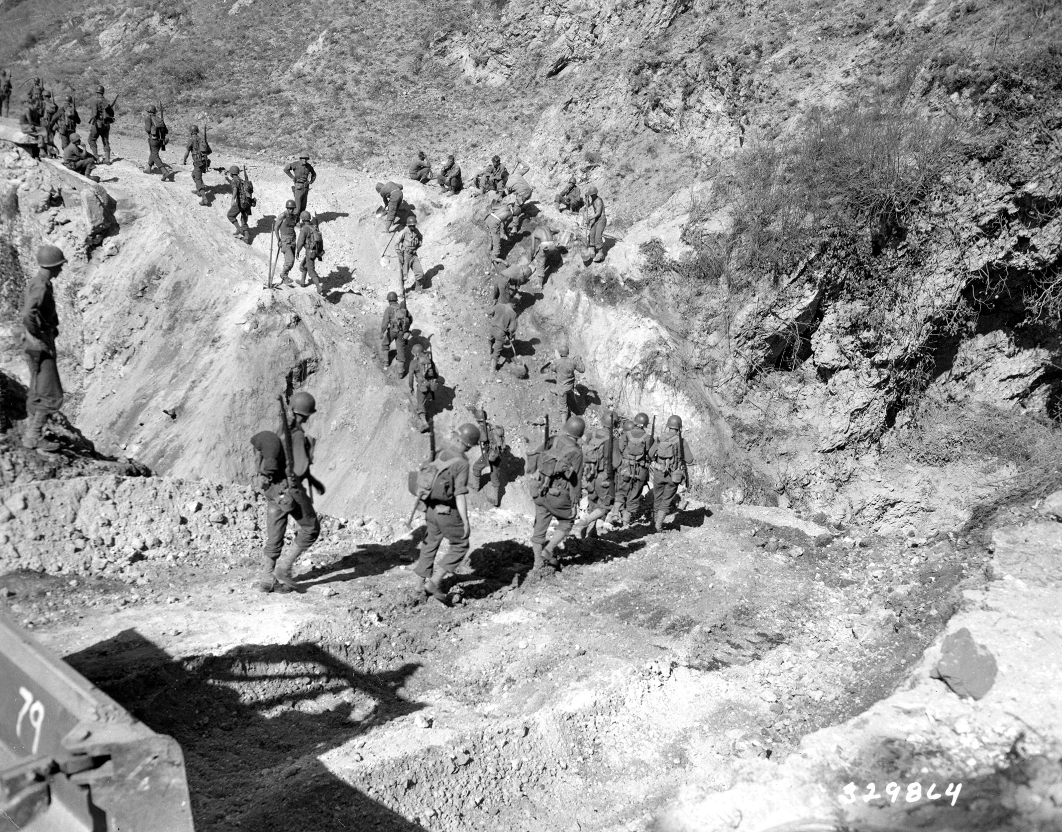 The airborne jump in the vicinity of Avellino was widely dispersed, and the difficult terrain contributed to the confusion and early breakdown of unit cohesion. The paratroopers of the 509th Parachute Infantry Battalion spent days behind enemy lines fighting for their lives against German forces. 