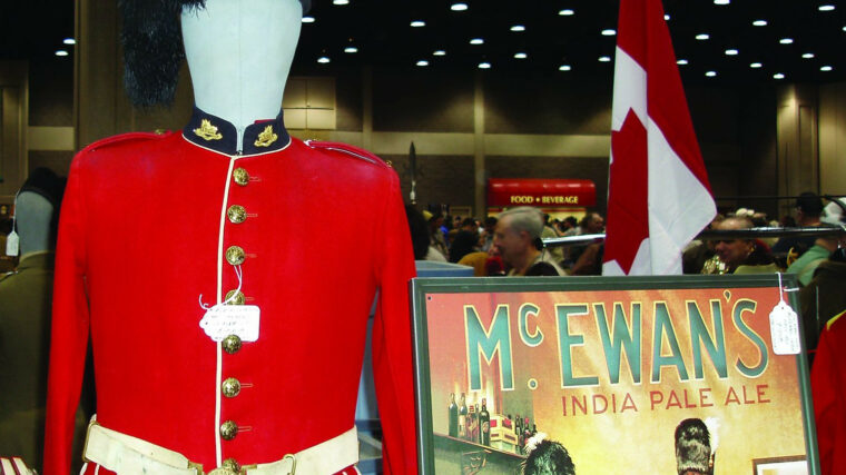 One of many of the attractions at the 2007 Show of Shows was this Canadian Black Watch uniform from World War I and poster from the same era.