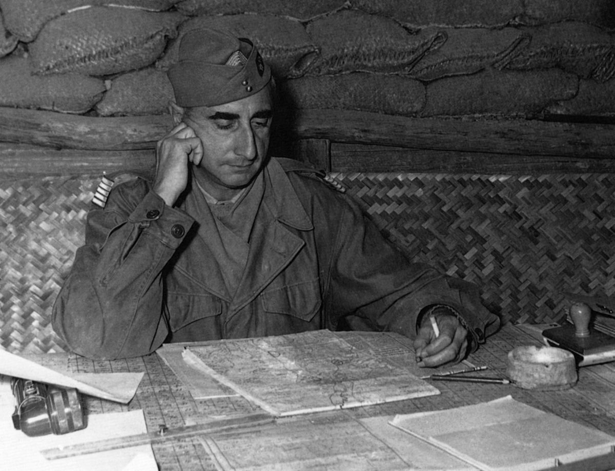 Colonel Christian de Castries, the garrison commander at Dien Bien Phu, rarely emerged from his underground bunker.