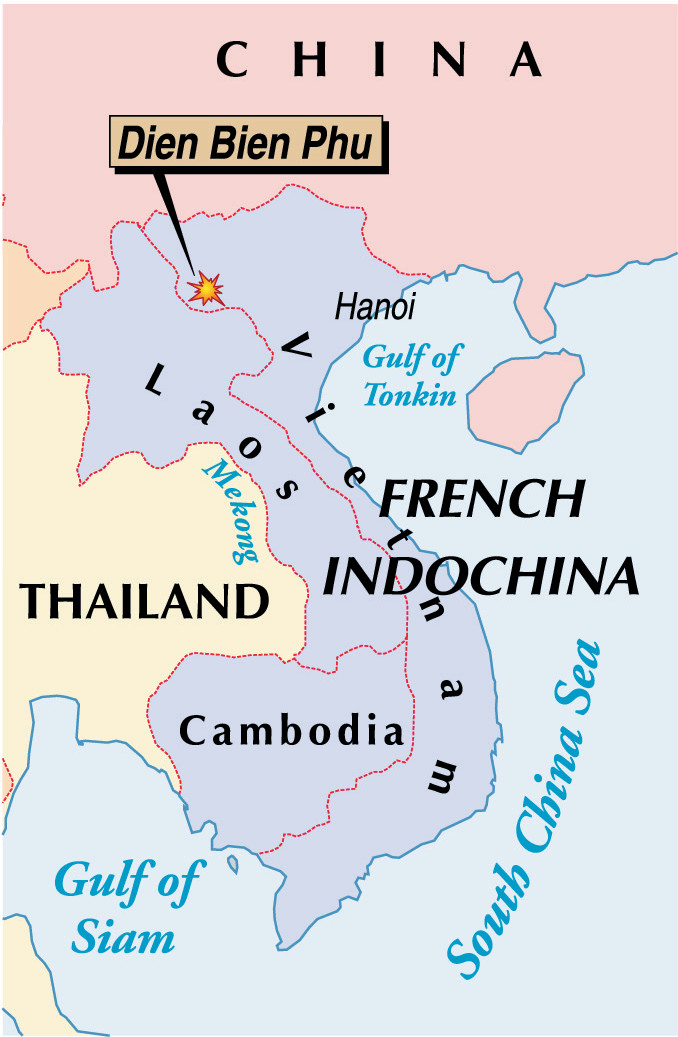 The French defense at Dien Bien Phu was based on a series of centers of resistance, or CRs. 