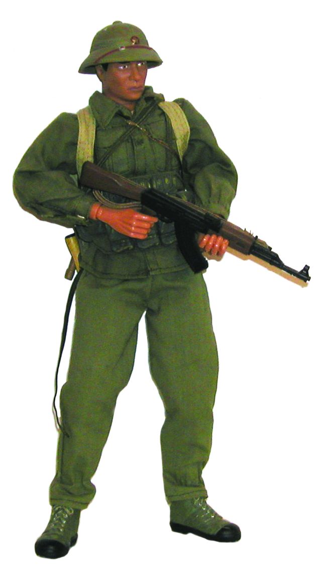 GI Joe may have stopped being a soldier by the war in Vietnam, but 30 years later 21st Century Toys released an NVA Regular figure.