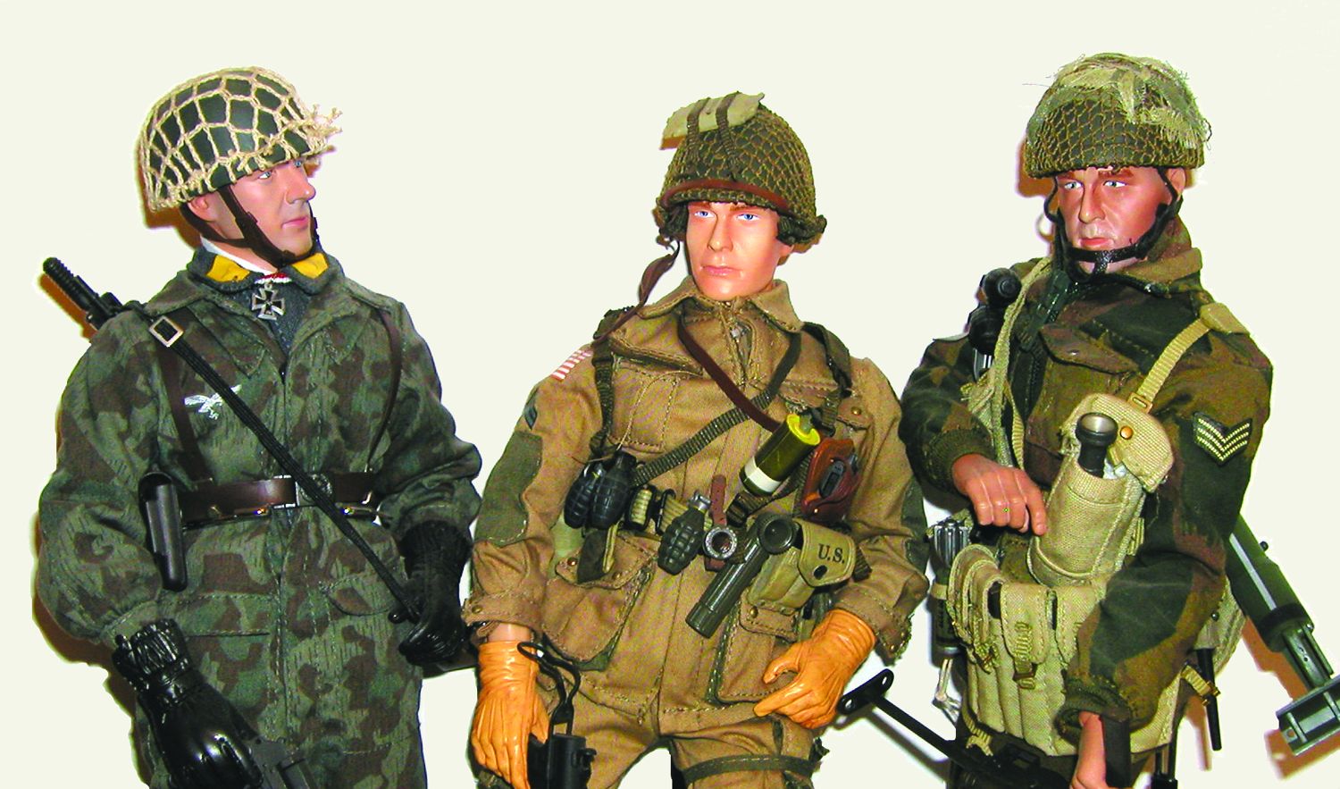 Collection 1:6 Scale Action Figure Soldier Doll Kids Toys, 2 Pair green 