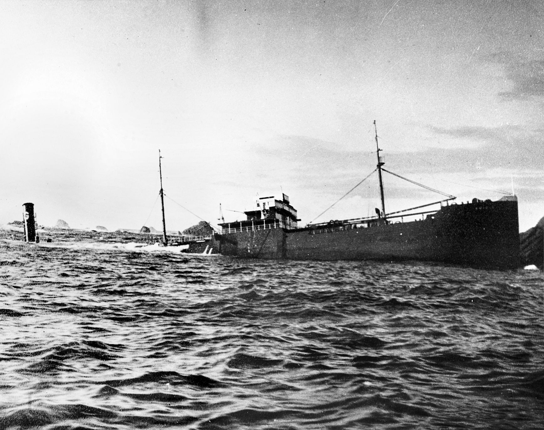 On December 20, 1941, I-19 and seven other Japanese subs attacked allied shipping along the west coasts of the U.S. and Canada. The General Petroleum Corporation tanker SS Emidio became one of the first casualties off California's Pacific Coast.