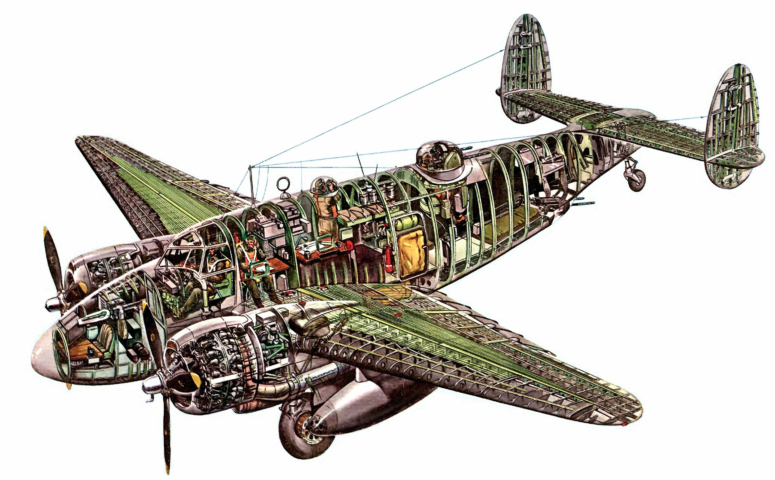 The Lockheed PV-1 Ventura was originally designed as a light or medium bomber and subsequently modified to the PV-2 Harpoon, which was capable of carrying a heavier payload. The Ventura entered service in the Pacific in 1943 and was also modified as a night fighter.