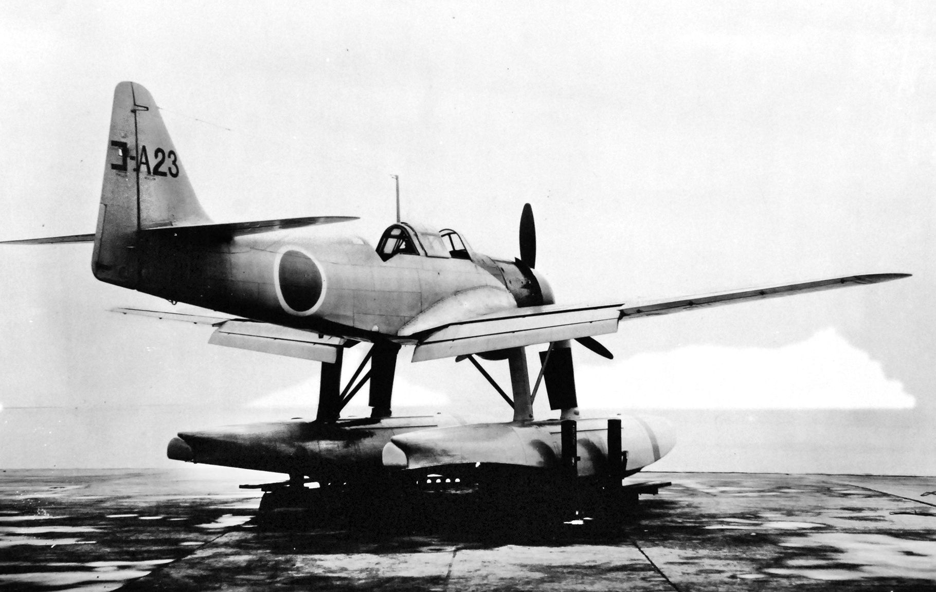 Marine night fighters operating in the Solomon Islands encountered numerous types of Japanese aircraft. Among them was the Aichi E13 A floatplane, designated “Jake” by the Allies.