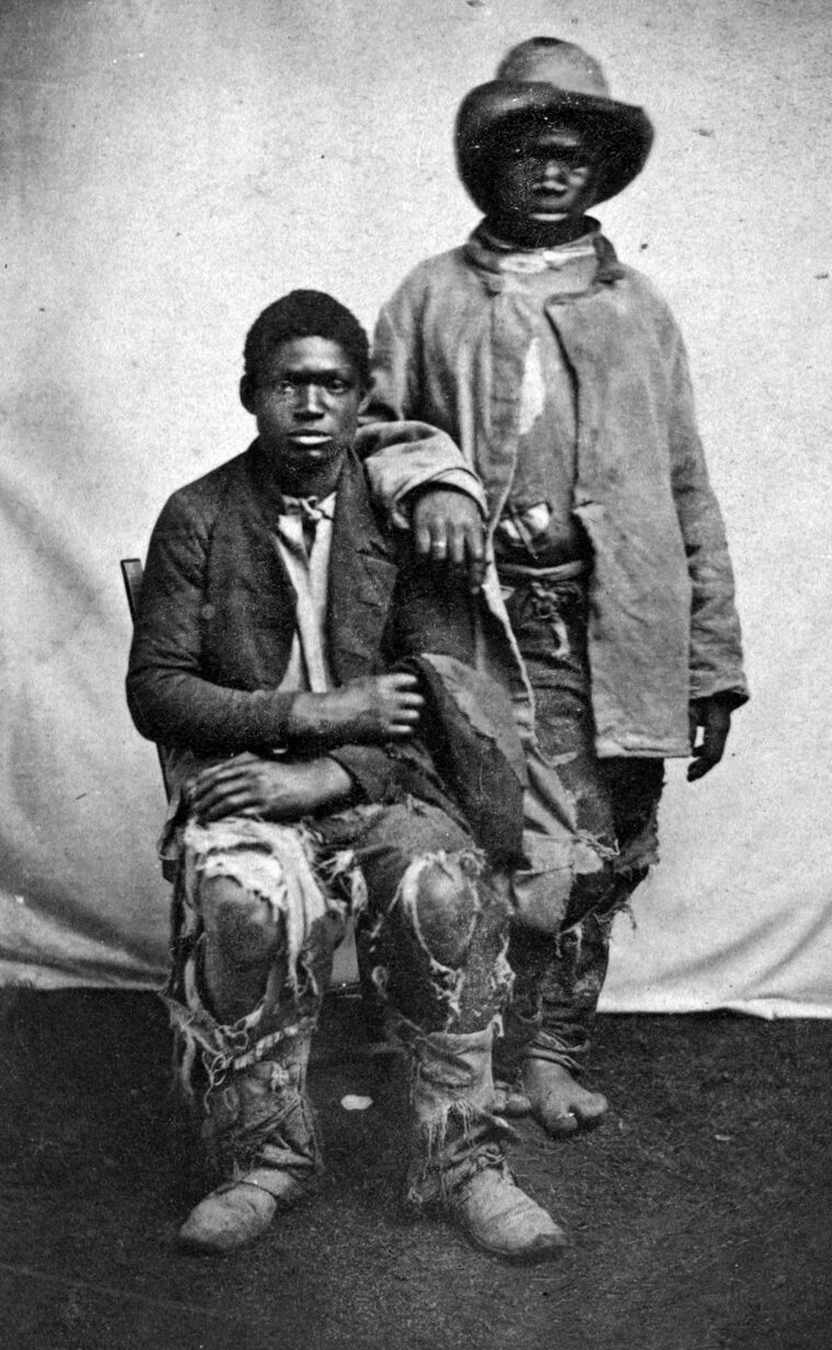 Wearing rags, these former slaves found freedom behind Union lines. In the fall of 1861, well before Lincoln’s Emancipation Proclamation, Abbott was ordered to return a runaway slave family to a Maryland farmer, but did not do so. 