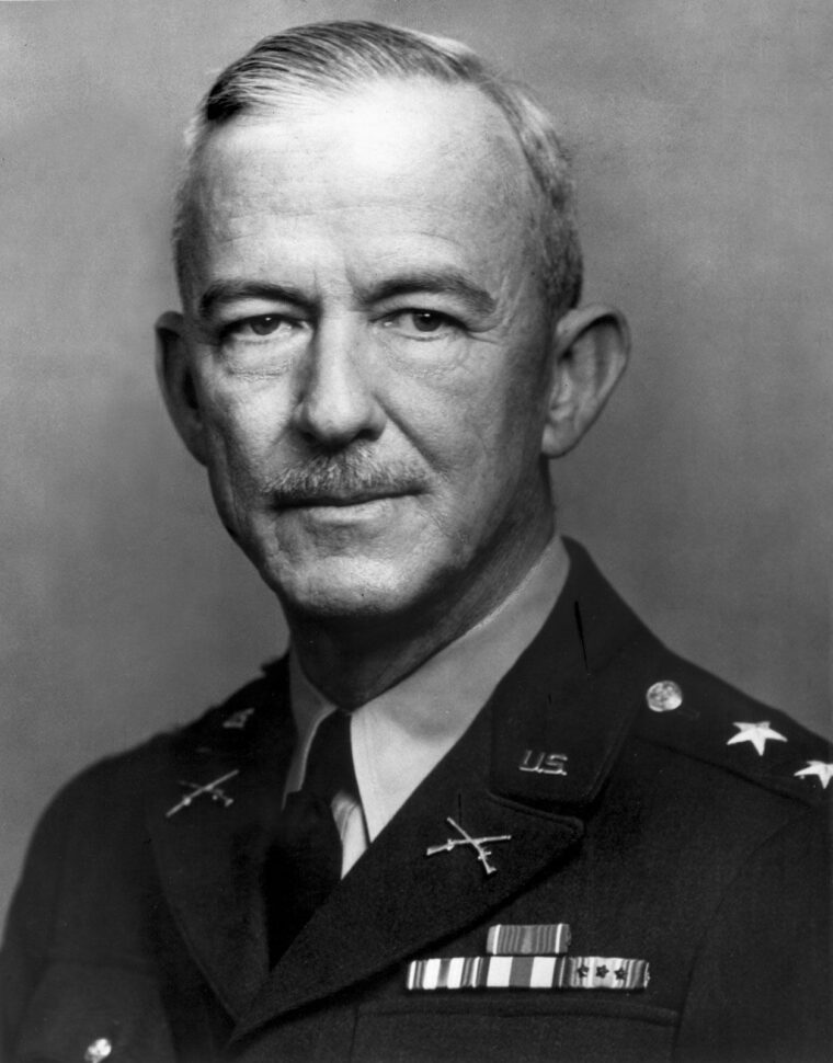 General Courtney Hodges rose through the ranks to command a U.S. field army in World War II.
