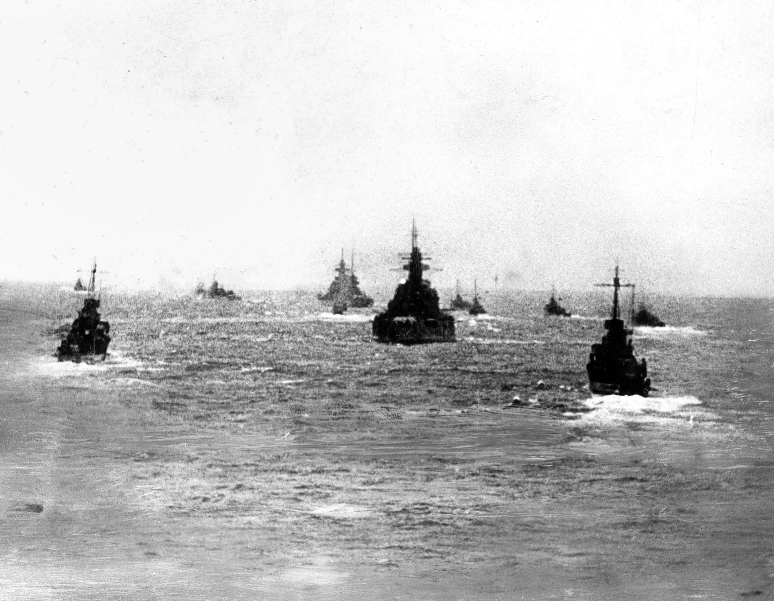 During Operation Cerberus, the battlecruisers Scharnhorst and Gneisenau and the heavy cruiser Prinz Eugen transit the English Channel with surface escorts and air cover. British attempts to disrupt the “Channel Dash” were an exercise in futility. 