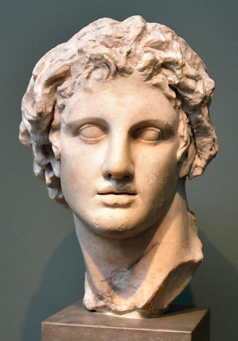Third century BC bust of Alexander believed to be a reasonably accurate depiction of his appearance.