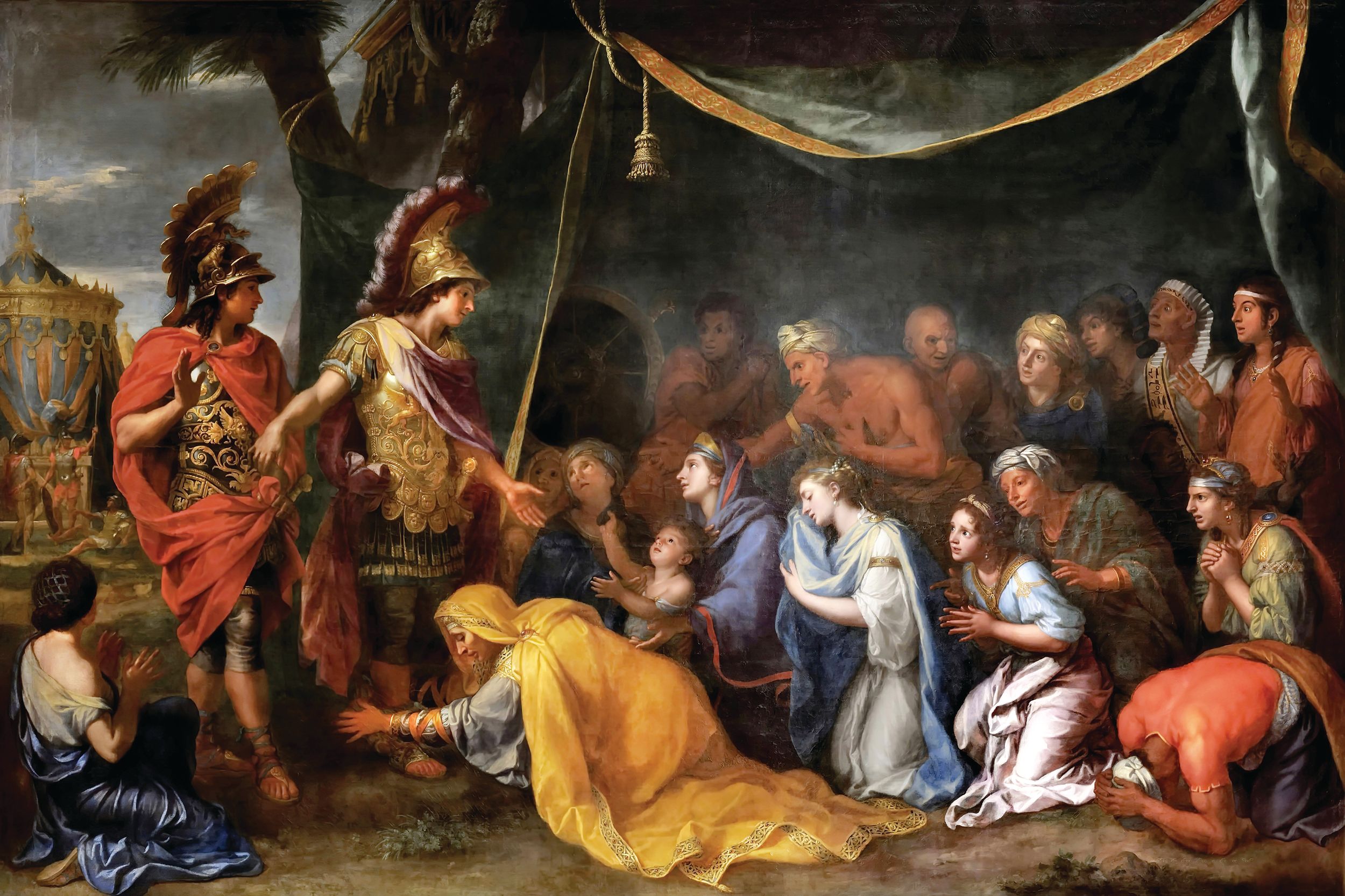 After the collapse of his army at the Battle of Issus, Darius fled, leaving behind his wife, daughters Stateira and Drypetis, and his mother, Sisygambis. Alexander was said to have treated the captured women with great respect, and Stateira later became Alexander’s second wife.